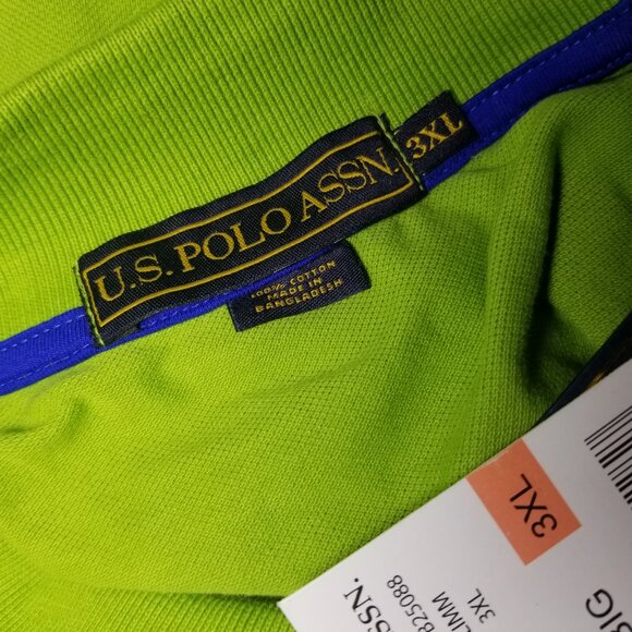 US Polo Assn. Mens Polo Shirt Size 3XL Large Logo Pullover Short Sleeve NWT - Picture 6 of 7